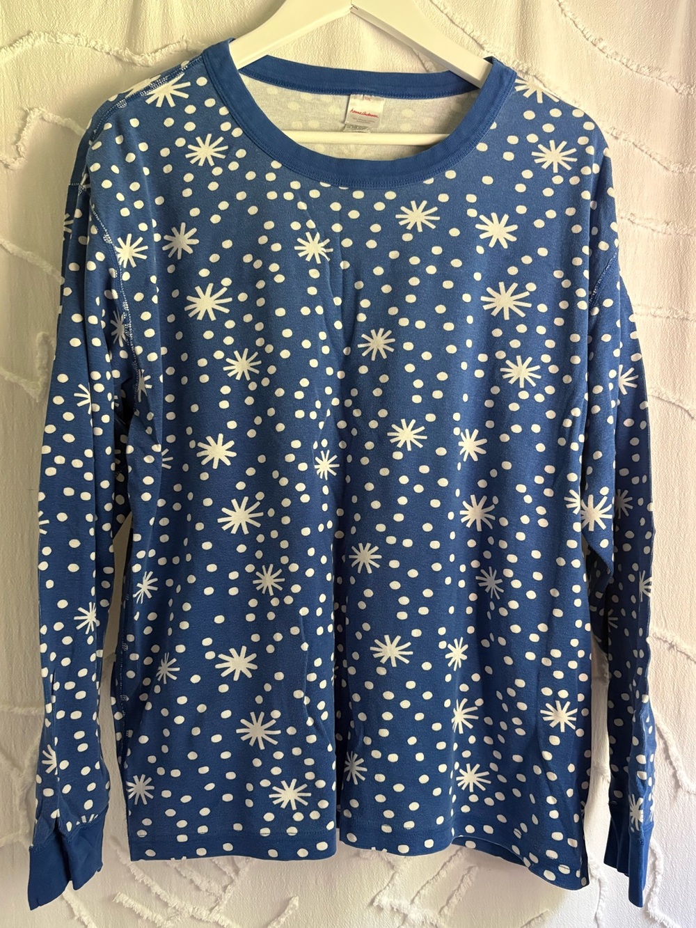 Hanna Andersson XXL Blue White Snowflake Organic Cotton Pajama Set - Picture 2 of 8